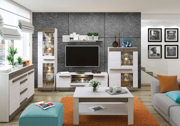 BLANCO Wohnzimmer-Set – 6-Teile – Modernes Wohnzimmerdesign