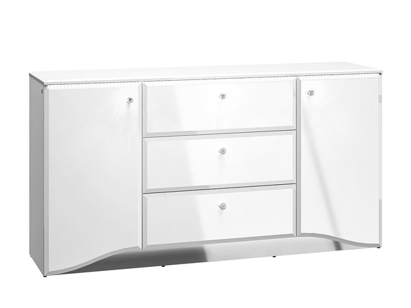 GLAMOUR 02 Kommode – 160 cm – Elegantes Sideboard mit Hochglanz-Front