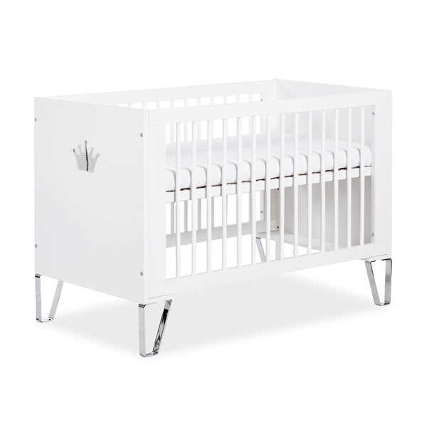BLANCA Kinderbett – Elegantes Babybett mit Spiegelkrone