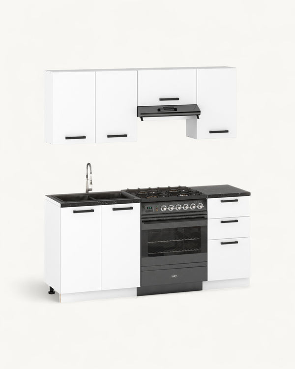 KUCHNIA BARCELONA Küchenzeile 180 cm Moderne Einbauküche