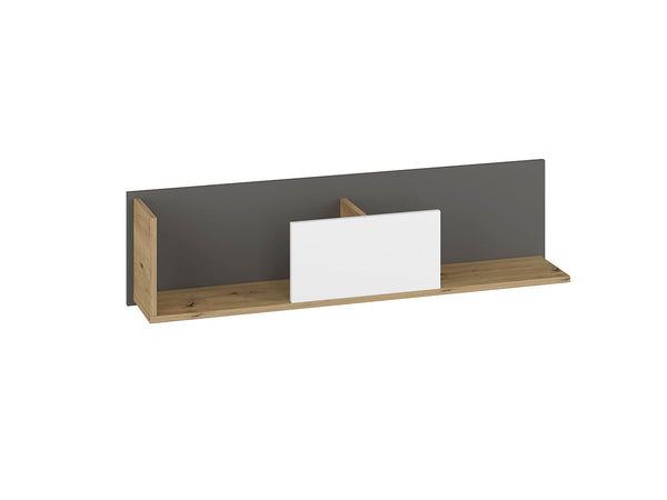 FINI 10 Wandregal – 116 cm – Hängeregal mit Holzoptik in modernem Design
