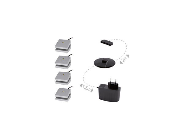 LED-Beleuchtung – 4-Punkt-System Modernes Lichtset