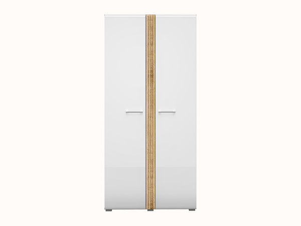 ADAGIO 01 Kleiderschrank – 92 cm – Moderner Schwebetürenschrank mit Holzoptik