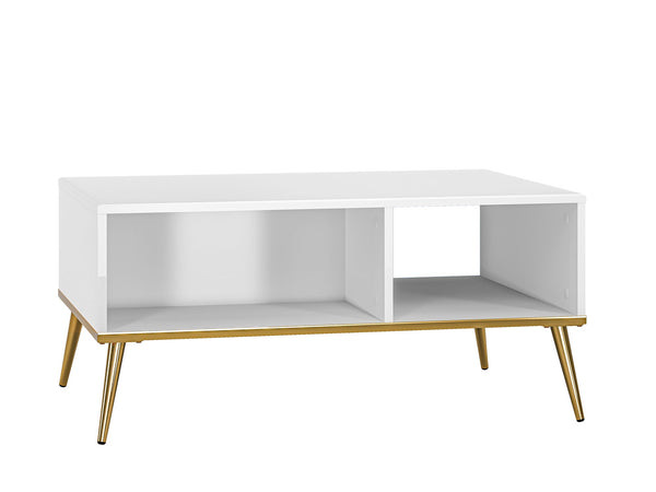 GOLDIN 08 Couchtisch – 90 cm – Moderner Wohnzimmertisch mit Hochglanzfront