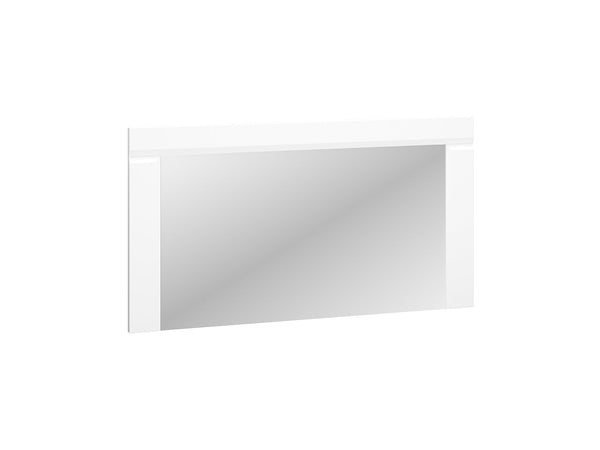 LAHTI 13 Wandspiegel – 117 cm – Moderner Spiegel mit weißer MDF-Front