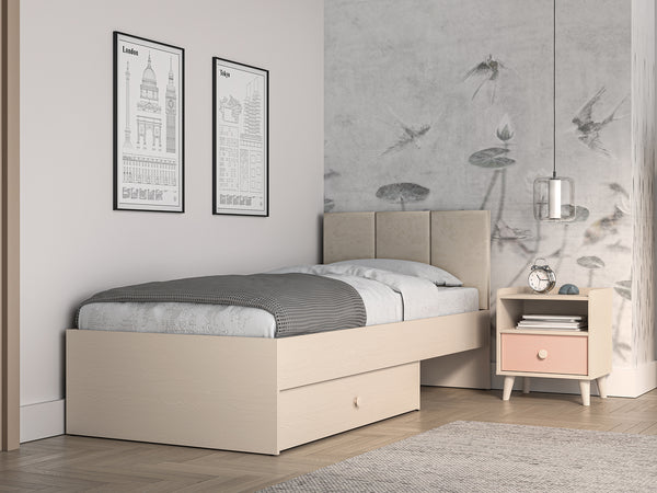 Schlafzimmer - Set - (MEVEL) - 2 Teile - Eleganter Look in Millenial Pink