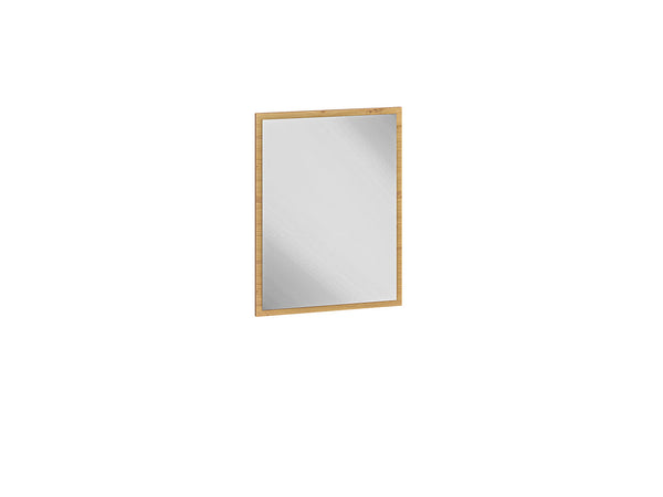 NEVIO 08 Wandspiegel – 65 cm – Moderner Spiegel mit Ablage in Holzoptik