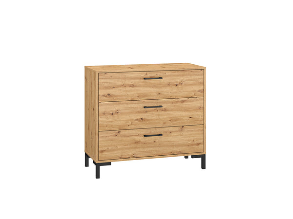 NEVIO 09 Kommode – 92 cm – Funktionale Aufbewahrungseinheit mit Holzoptik