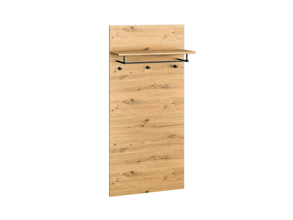 NEVIO 15 Garderobenpaneel – 145 cm – Wandgarderobe mit Holzoptik