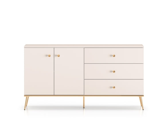 SELGIN Kommode Moderne Aufbewahrungskommode mit Holzoptik