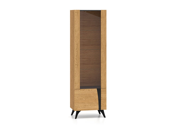 Toscania Vitrine Modernes Standregal mit Holzoptik