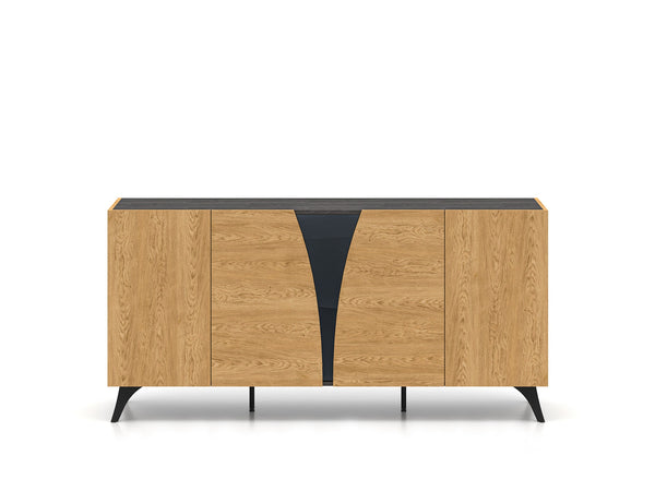 Toscania 04 Kommode – 170 cm – Modernes Sideboard mit Holzoptik und Barfach