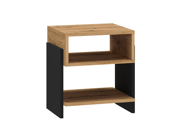 TRIS 01 Nachttisch – 42 cm – Moderner Beistelltisch mit Holzoptik