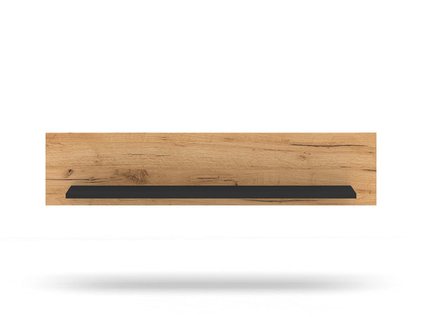 URSO 12 Moderner Wand-Regalboden mit Holzoptik