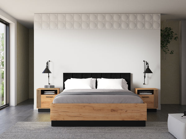 URSO Schlafzimmer-Set – 3 Teile – 165 cm – Komfortabel und stilvoll