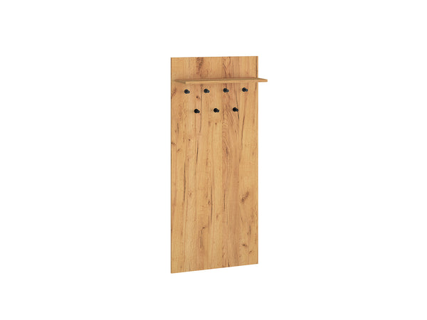 VASCO 06 Garderobenpaneel – 138 cm – Moderner Wandgarderobe mit Gold Craft Oak Front
