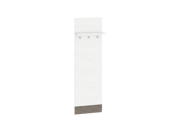 BLANCO 23 Garderobenpaneel – 136 cm – Stilvolles Wandpaneel mit Ablage und Haken